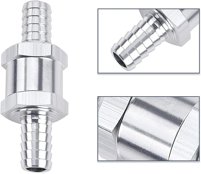 Superall 12mm 1/2" Fuel Non Return One Way Check Valve for Petrol Diesel Fuel Oil Water Aluminium Alloy Accessories - Image 3